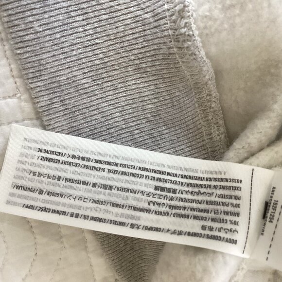 NWT Abercrombie & Fitch Gray  Quarter Zip Pullover Sweatshirt Womens Size S - Picture 6 of 12